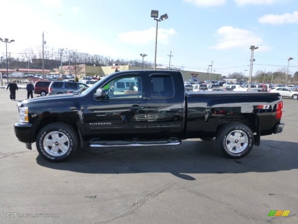 2011 Silverado 1500 LT Extended Cab 4x4 - Black / Ebony photo #6