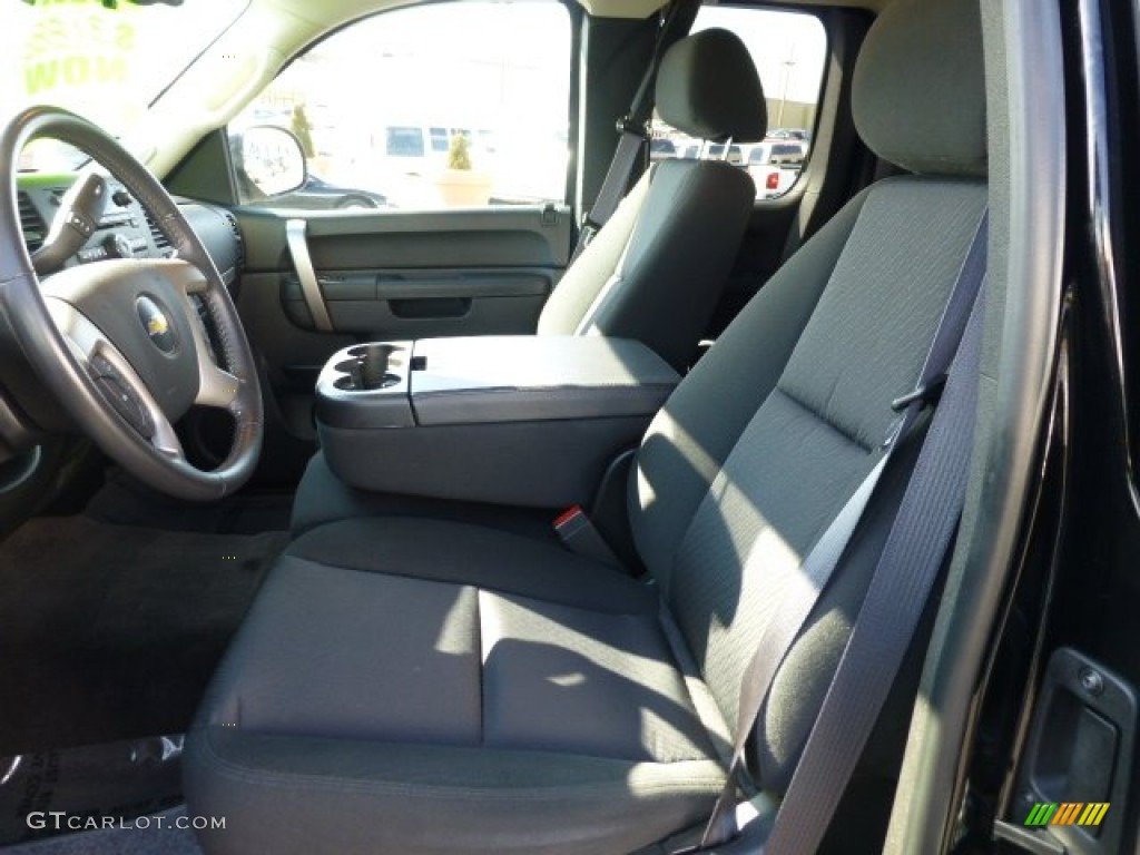 Ebony Interior 2011 Chevrolet Silverado 1500 LT Extended Cab 4x4 Photo #77659815