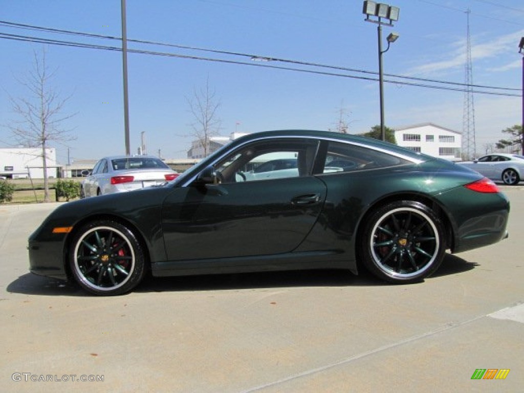 Porsche Racing Green Metallic 2011 Porsche 911 Targa 4S Exterior Photo #77660107