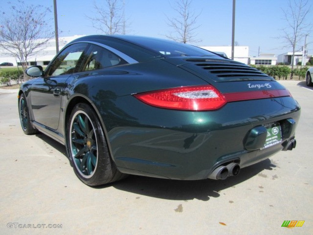 2011 911 Targa 4S - Porsche Racing Green Metallic / Sand Beige photo #8