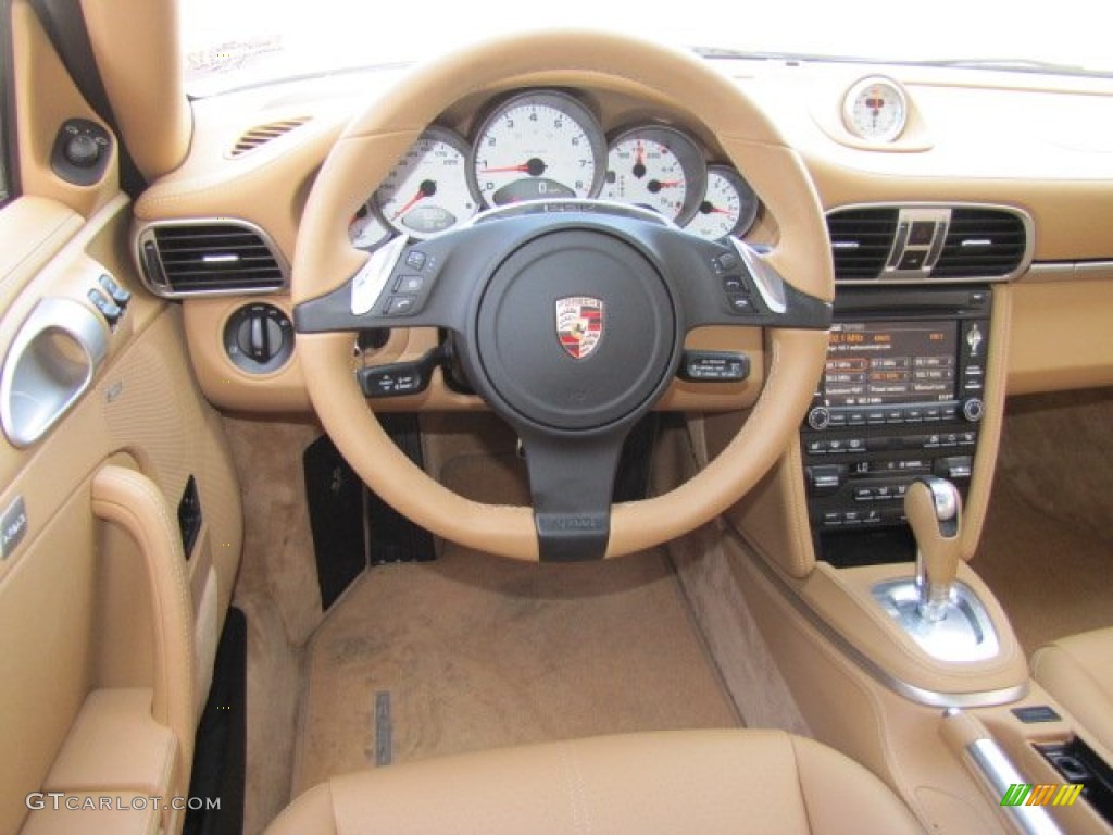 2011 Porsche 911 Targa 4S Sand Beige Dashboard Photo #77660238