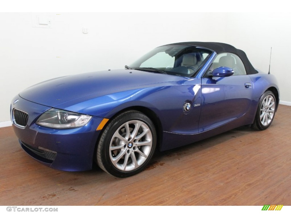 Montego Blue Metallic 2006 BMW Z4 3.0i Roadster Exterior Photo #77660795