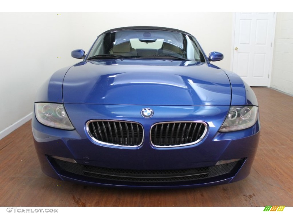 2006 Z4 3.0i Roadster - Montego Blue Metallic / Beige photo #13