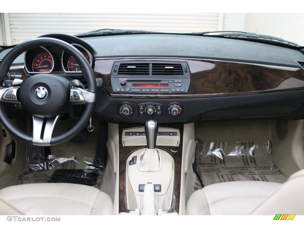 2006 BMW Z4 3.0i Roadster Beige Dashboard Photo #77661132