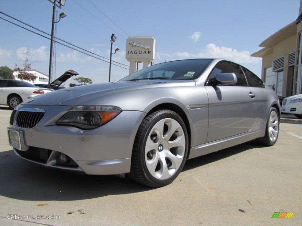 Silver Grey Metallic 2005 BMW 6 Series 645i Coupe Exterior Photo #77662161