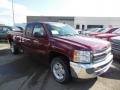 2013 Deep Ruby Metallic Chevrolet Silverado 1500 LT Extended Cab 4x4  photo #2