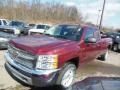 2013 Deep Ruby Metallic Chevrolet Silverado 1500 LT Extended Cab 4x4  photo #4