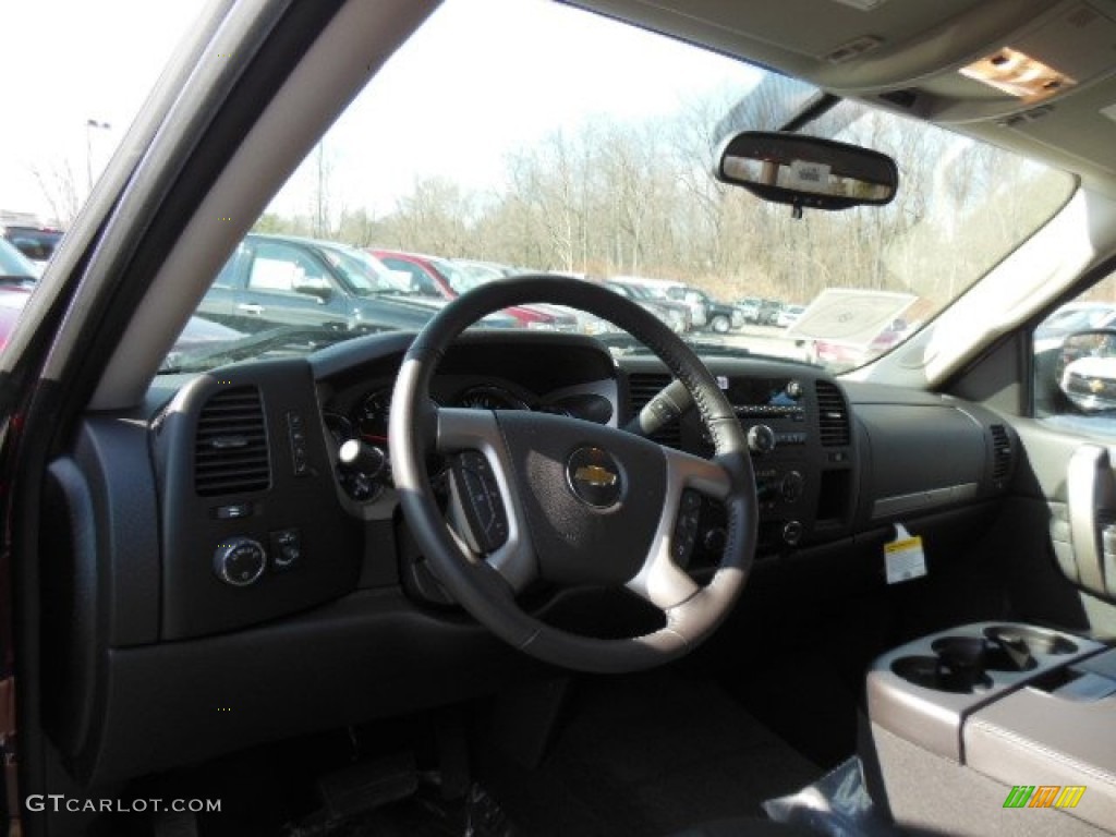 2013 Silverado 1500 LT Extended Cab 4x4 - Deep Ruby Metallic / Ebony photo #10