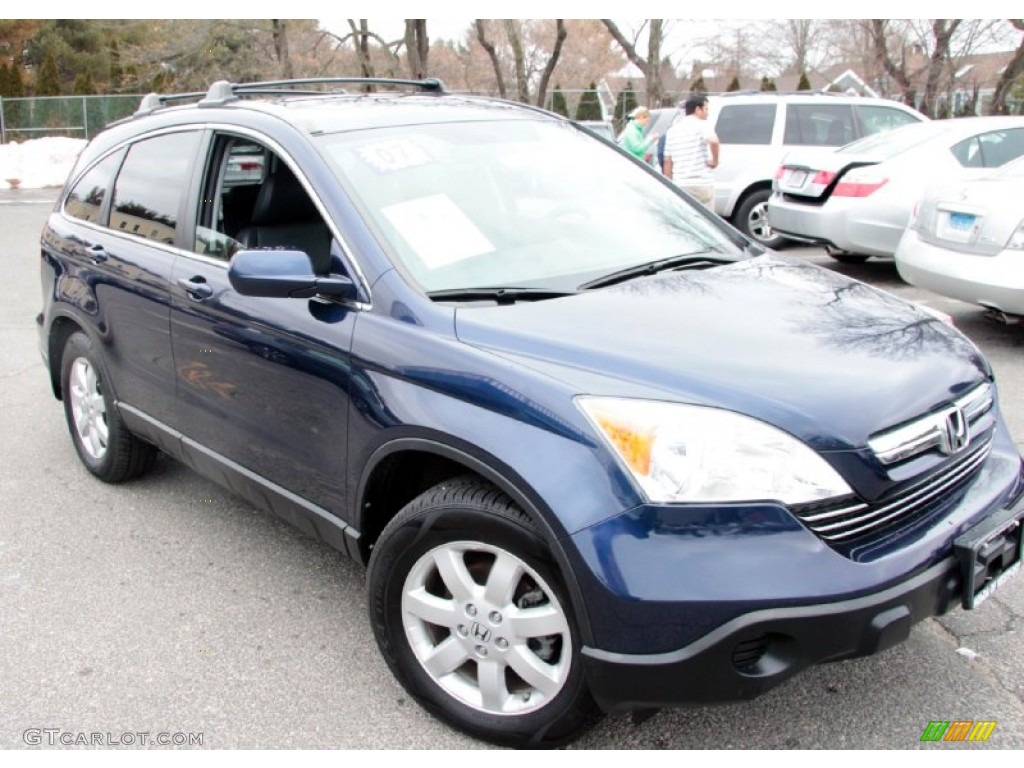 2007 CR-V EX-L 4WD - Royal Blue Pearl / Black photo #3