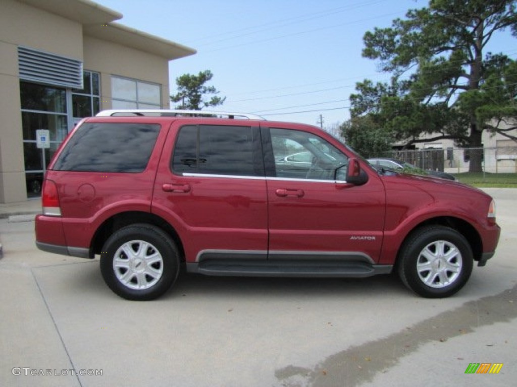Vivid Red Metallic 2004 Lincoln Aviator Luxury Exterior Photo #77663211