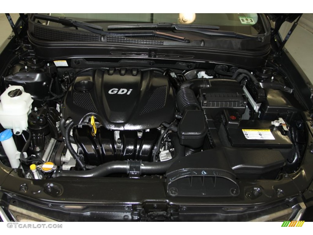 2011 Sonata SE - Midnight Black / Black photo #47