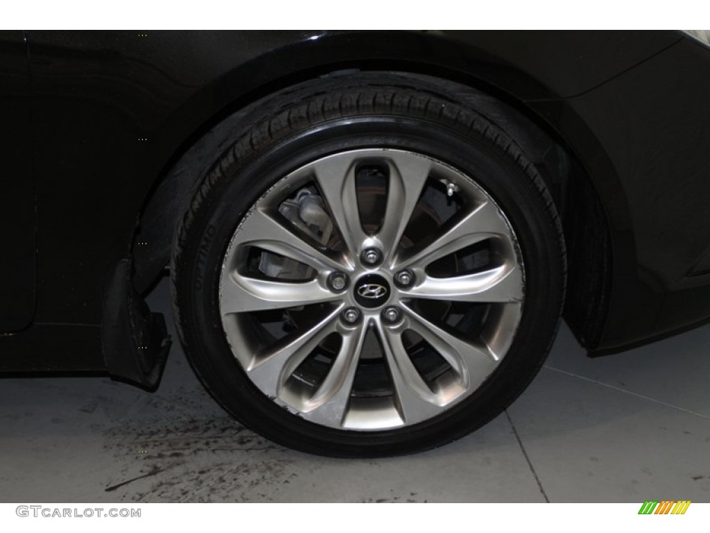 2011 Sonata SE - Midnight Black / Black photo #48