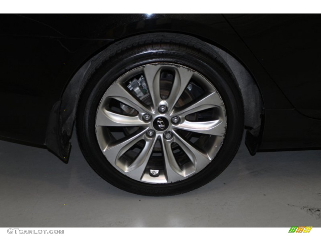 2011 Sonata SE - Midnight Black / Black photo #49