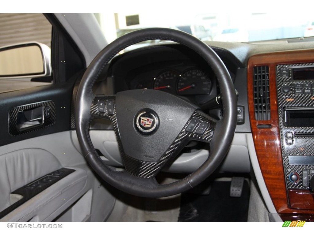 2005 Cadillac STS V8 Light Gray Steering Wheel Photo #77664164