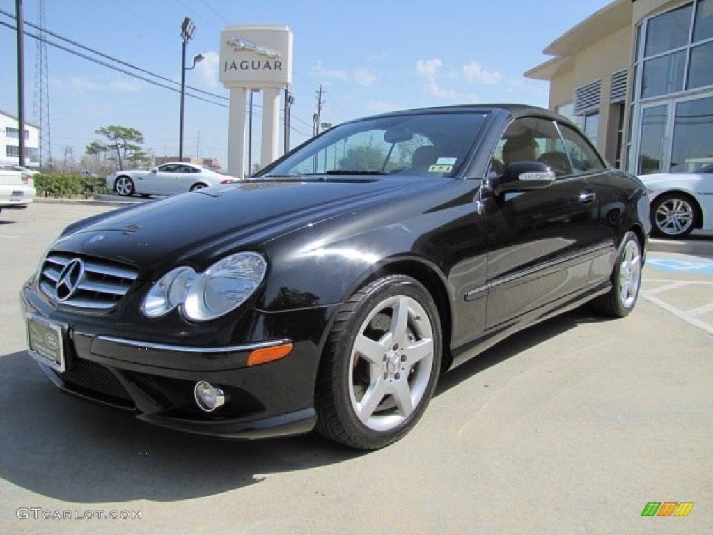 Black 2009 Mercedes-Benz CLK 350 Cabriolet Exterior Photo #77665190