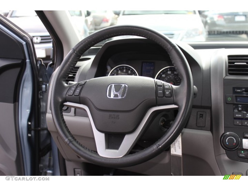 2011 Honda CR-V EX-L 4WD Gray Steering Wheel Photo #77665374
