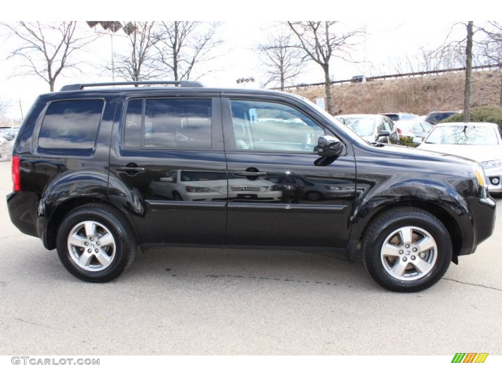 Crystal Black Pearl 2011 Honda Pilot EX-L 4WD Exterior Photo #77665629