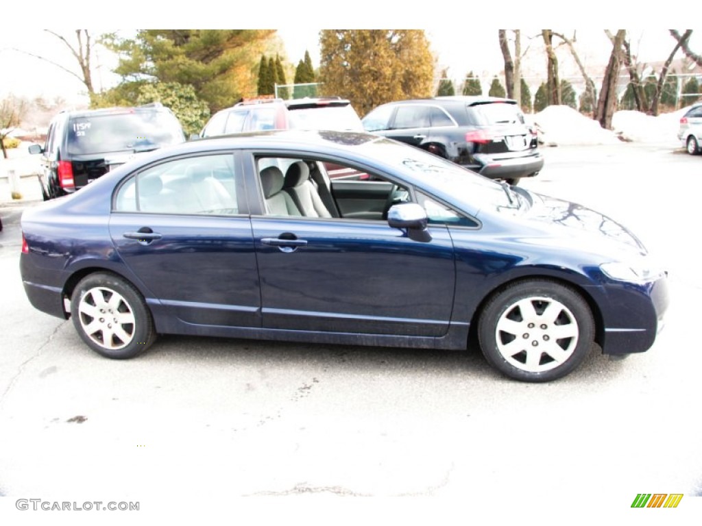 2010 Civic LX Sedan - Royal Blue Pearl / Gray photo #4