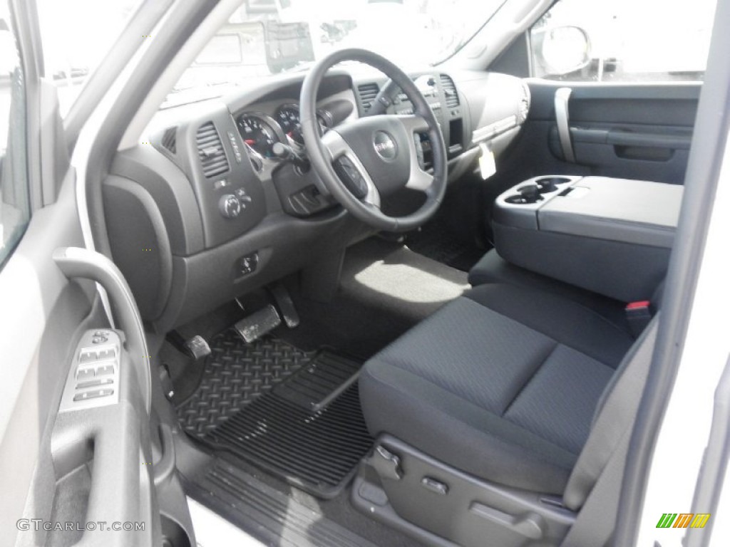 Ebony Interior 2013 GMC Sierra 1500 SLE Extended Cab 4x4 Photo #77666157