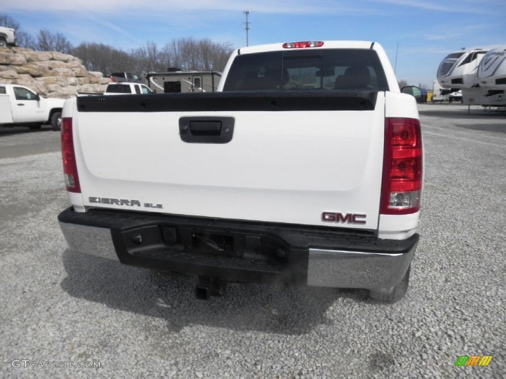 2013 Sierra 1500 SLE Extended Cab 4x4 - Summit White / Ebony photo #19
