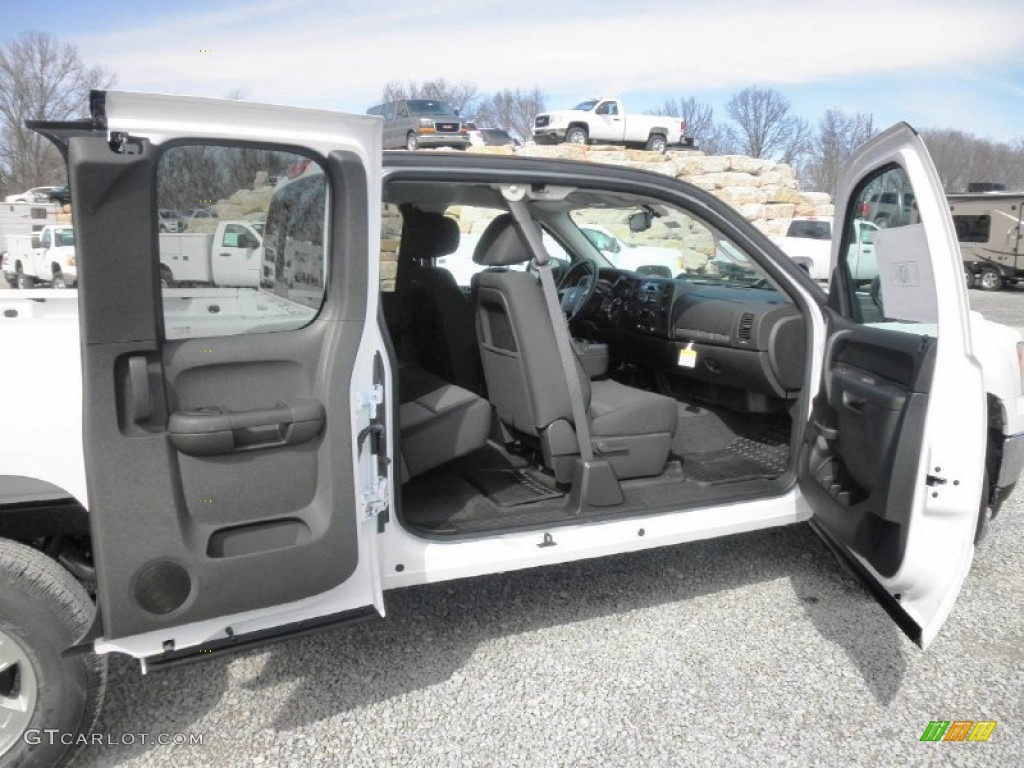 2013 Sierra 1500 SLE Extended Cab 4x4 - Summit White / Ebony photo #20
