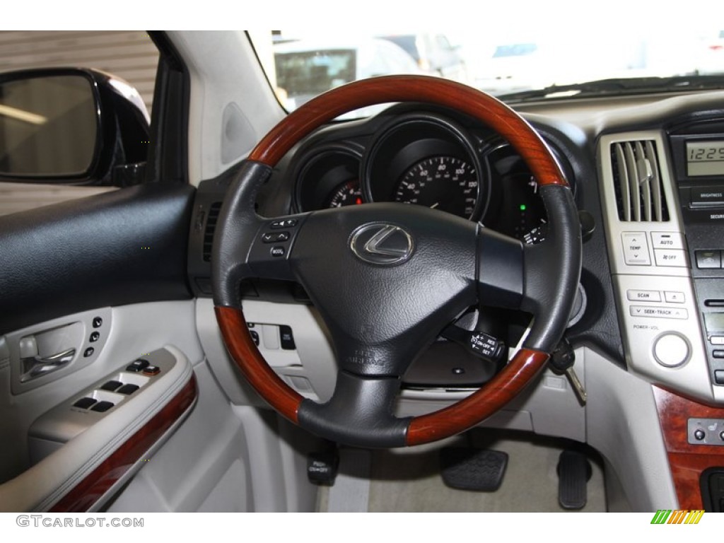 2004 Lexus RX 330 Light Gray Steering Wheel Photo #77666583