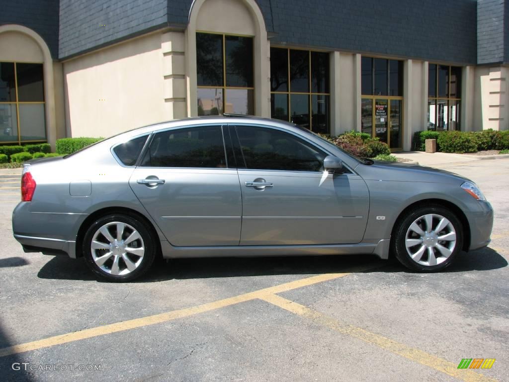 2006 M 35 Sedan - Diamond Graphite Metallic / Bourbon photo #4