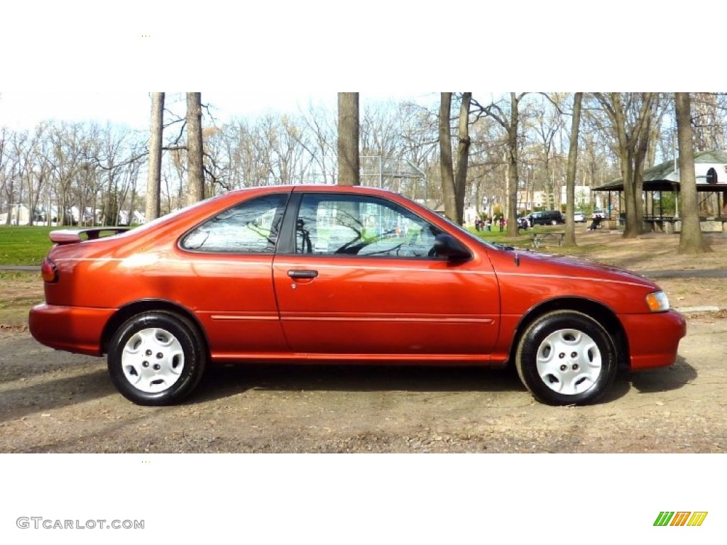 1998 200SX Coupe - Yellow Red Pearl Metallic / Black photo #10