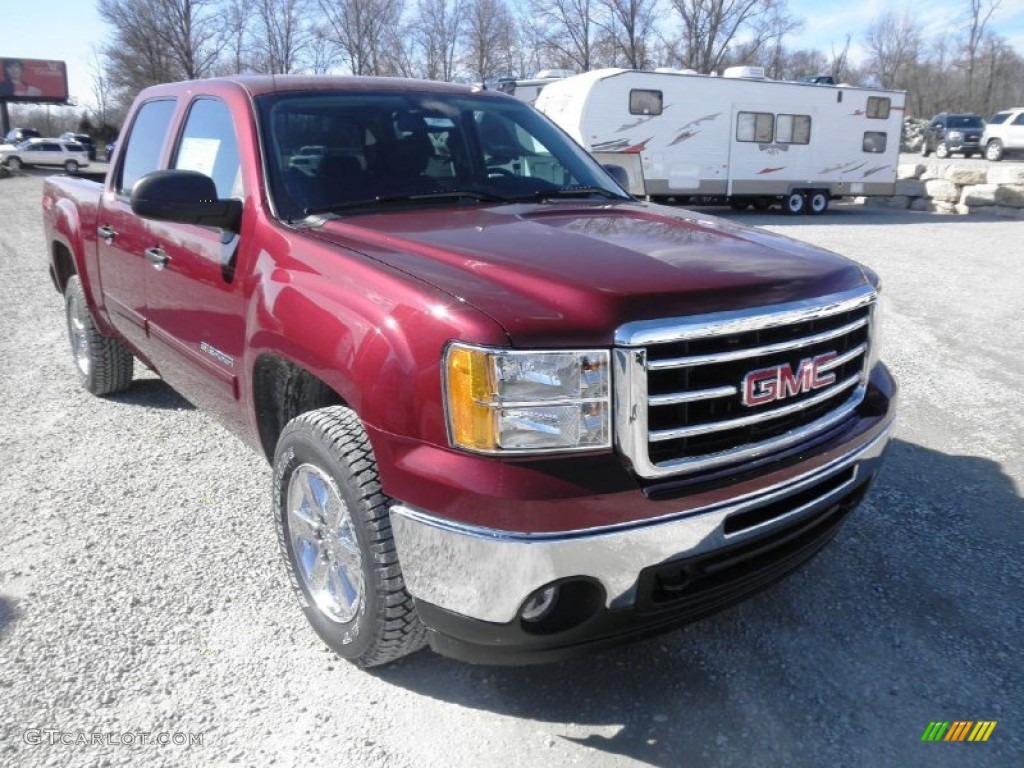 Sonoma Red Metallic 2013 GMC Sierra 1500 SLE Crew Cab 4x4 Exterior Photo #77667585
