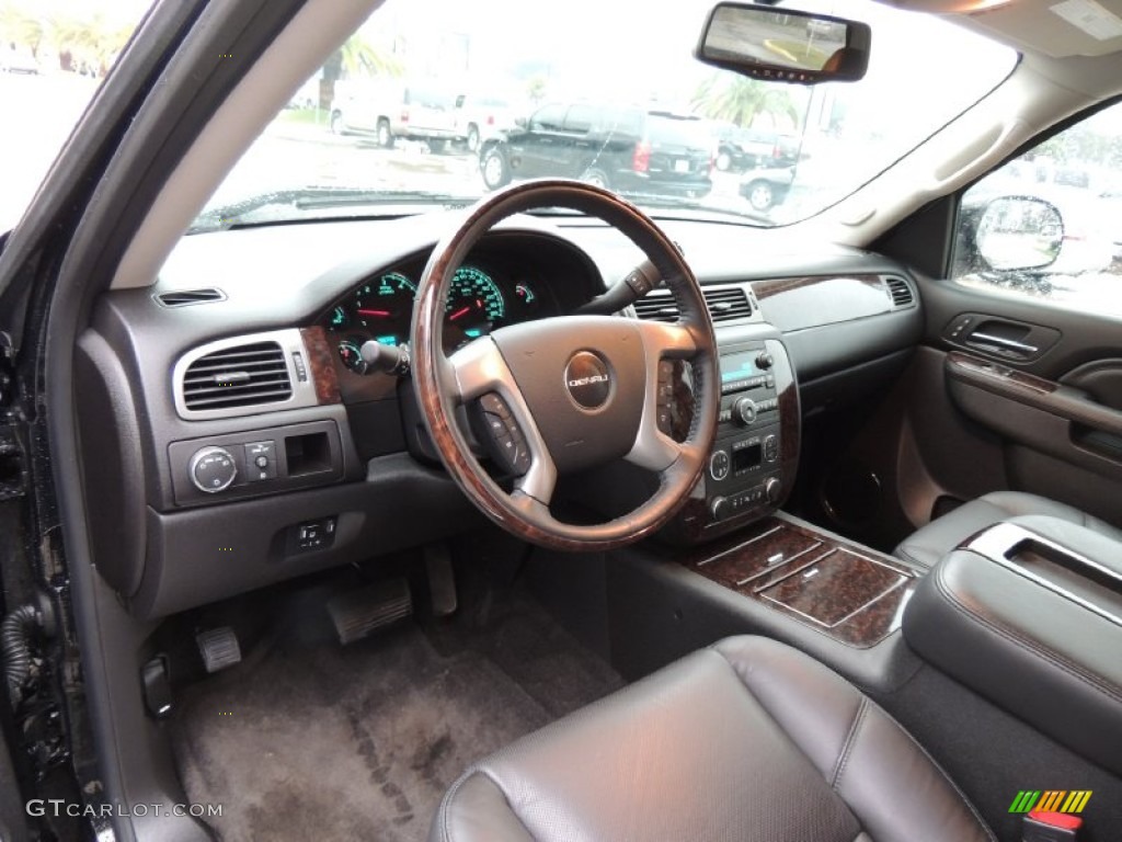 Ebony Interior 2012 GMC Sierra 1500 Denali Crew Cab Photo #77667673