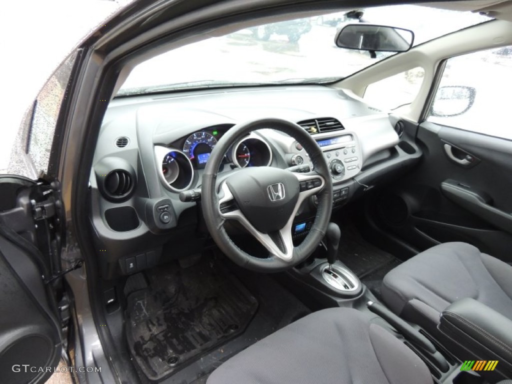 Gray Interior 2012 Honda Fit Standard Fit Model Photo #77668194