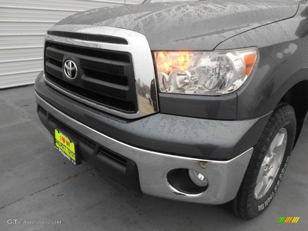 2010 Tundra SR5 Double Cab 4x4 - Slate Gray Metallic / Graphite Gray photo #10