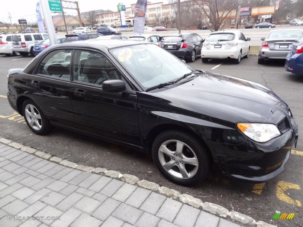 Obsidian Black Pearl 2007 Subaru Impreza 2.5i Sedan Exterior Photo #77670591