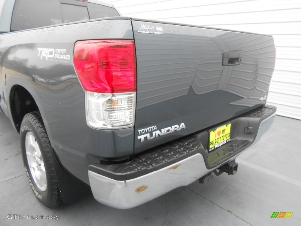 2010 Tundra SR5 Double Cab 4x4 - Slate Gray Metallic / Graphite Gray photo #23