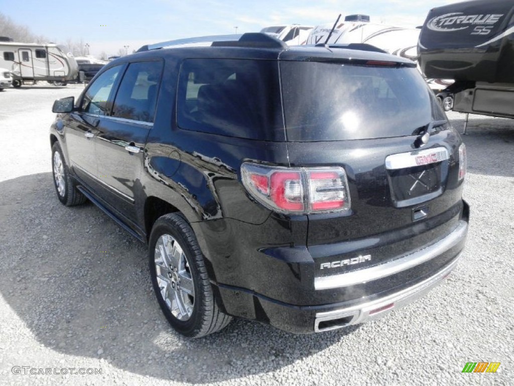 2013 Acadia Denali - Carbon Black Metallic / Ebony photo #27