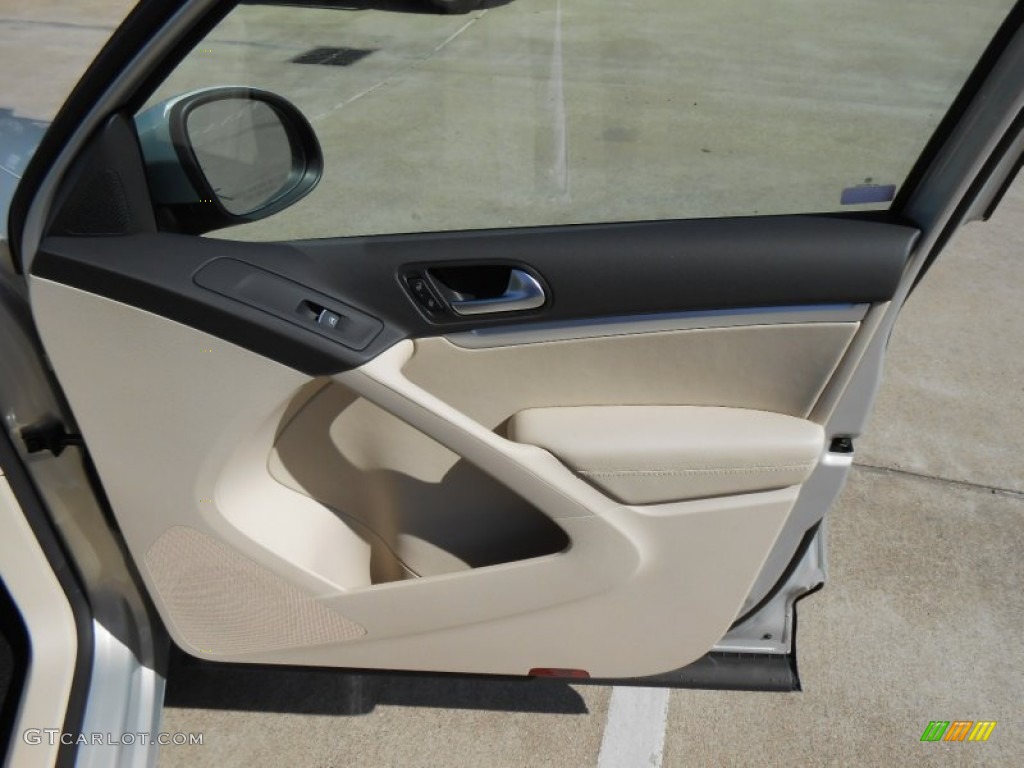 2013 Volkswagen Tiguan SEL Beige Door Panel Photo #77671662