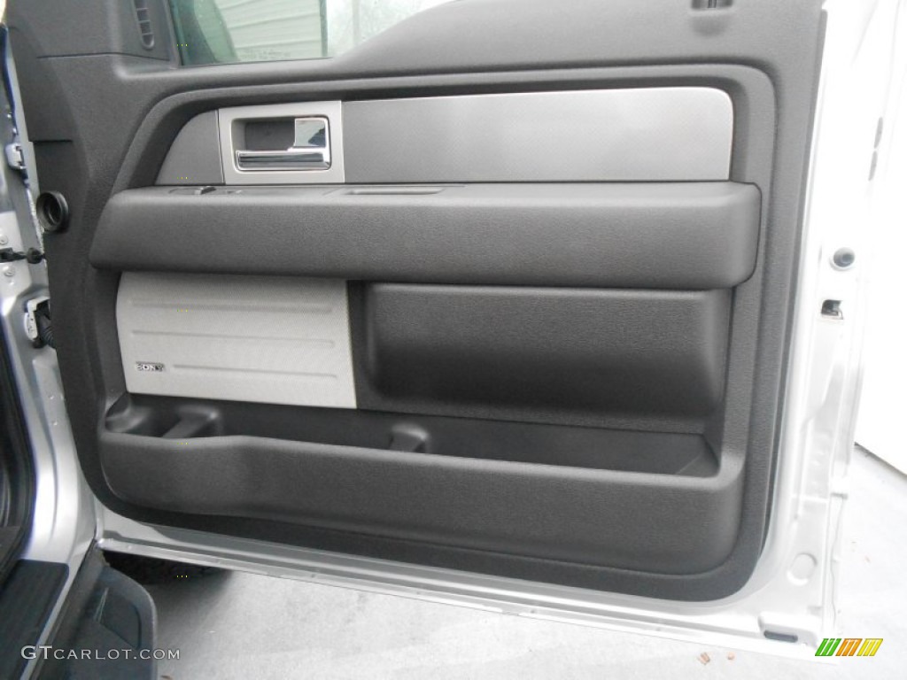 2011 Ford F150 SVT Raptor SuperCrew 4x4 Raptor Black Door Panel Photo #77673160