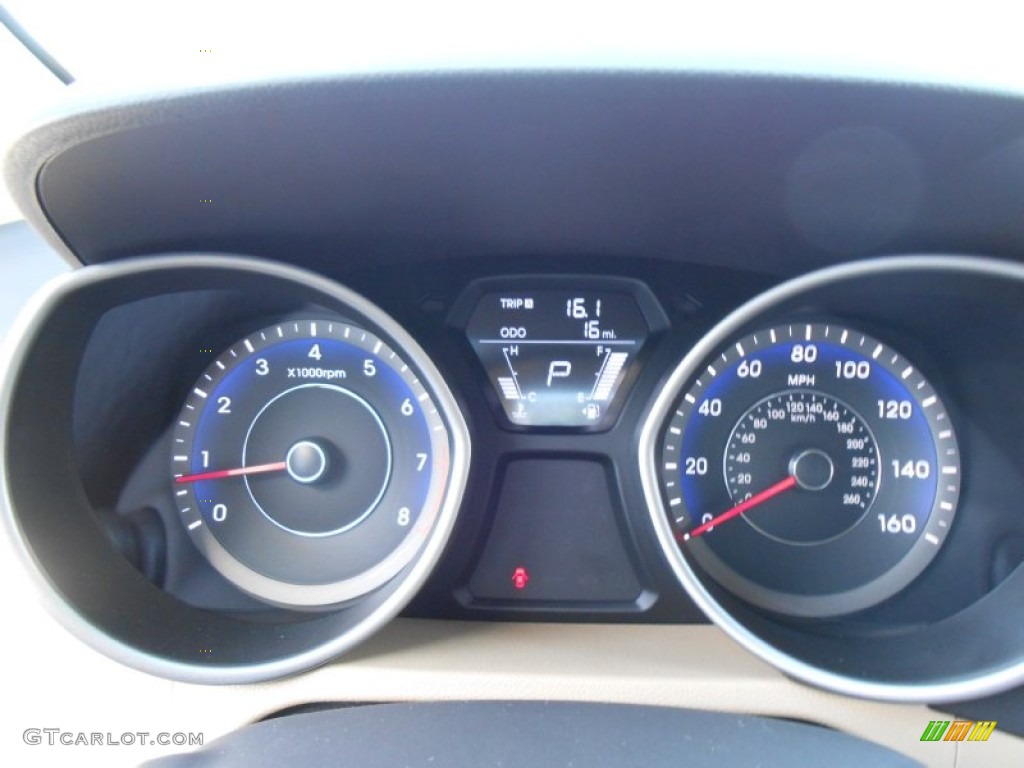 2013 Elantra Limited - Black / Beige photo #35