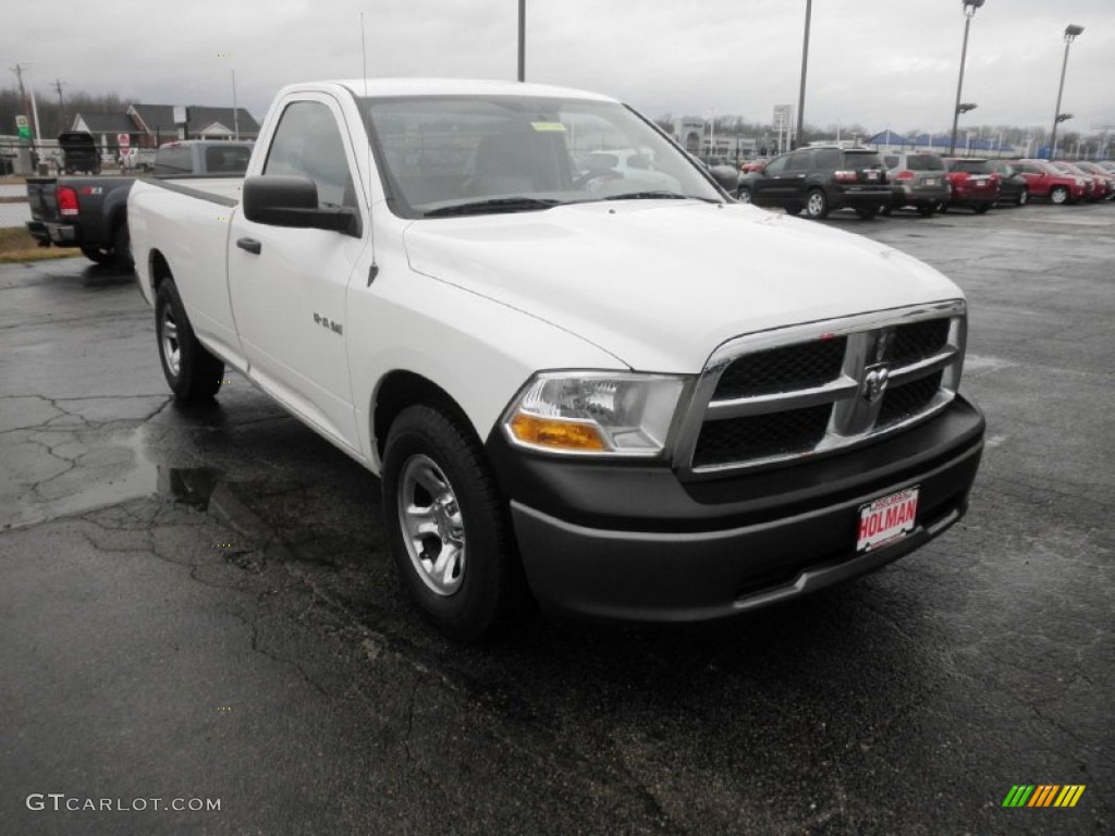 2009 Ram 1500 ST Regular Cab - Stone White / Dark Slate/Medium Graystone photo #2