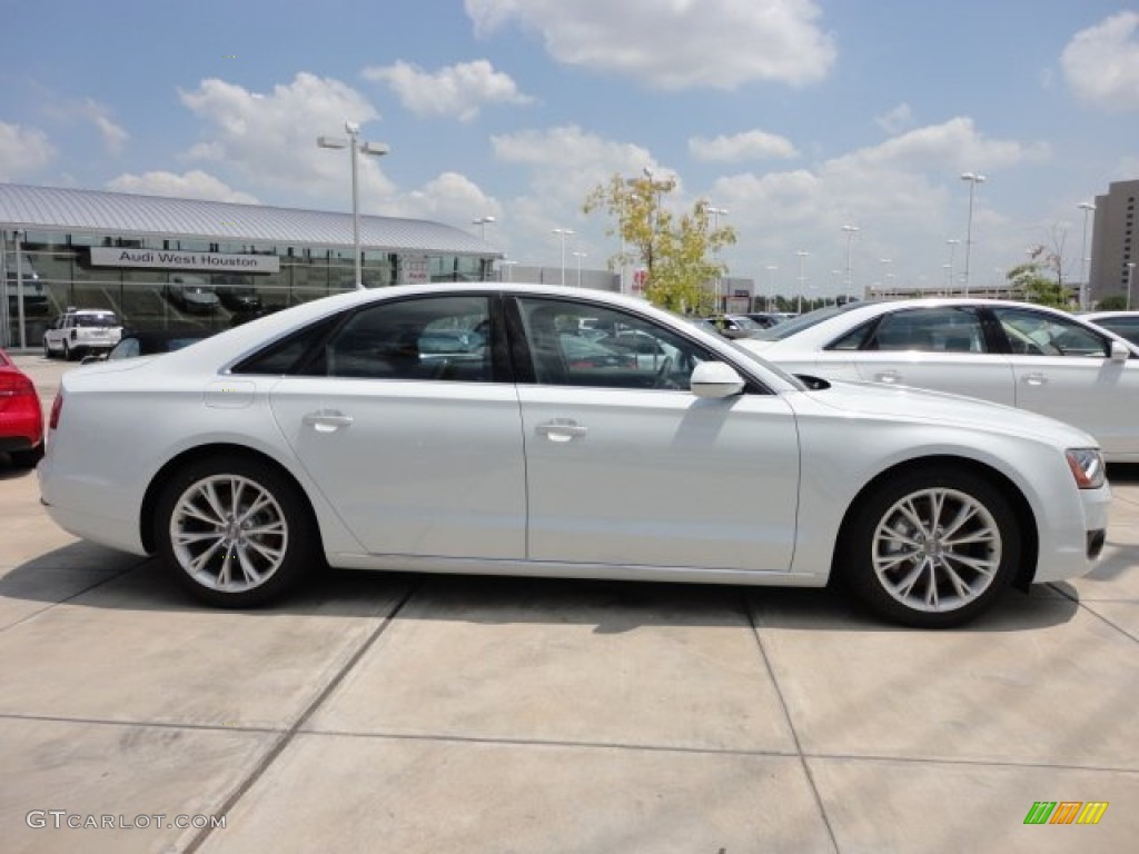 Ibis White 2013 Audi A8 3.0T quattro Exterior Photo #77675709