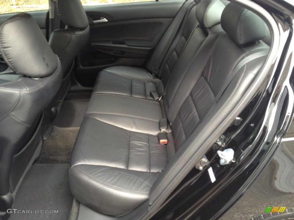 Black Interior 2012 Honda Accord SE Sedan Photo #77675790