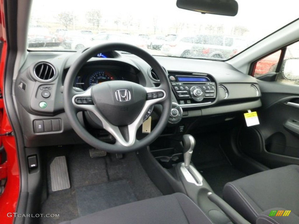 2013 Honda Insight LX Hybrid Black Dashboard Photo #77676219