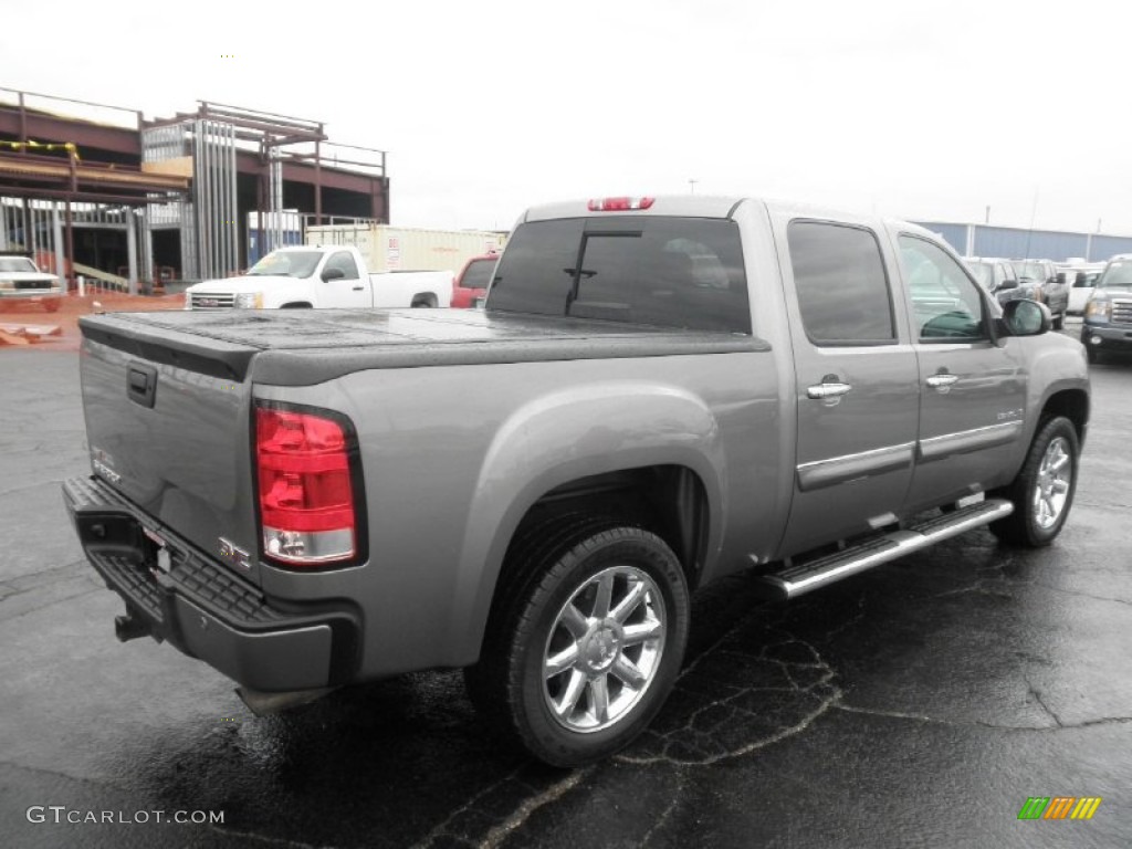 Steel Gray Metallic 2009 GMC Sierra 1500 Denali Crew Cab AWD Exterior Photo #77676564