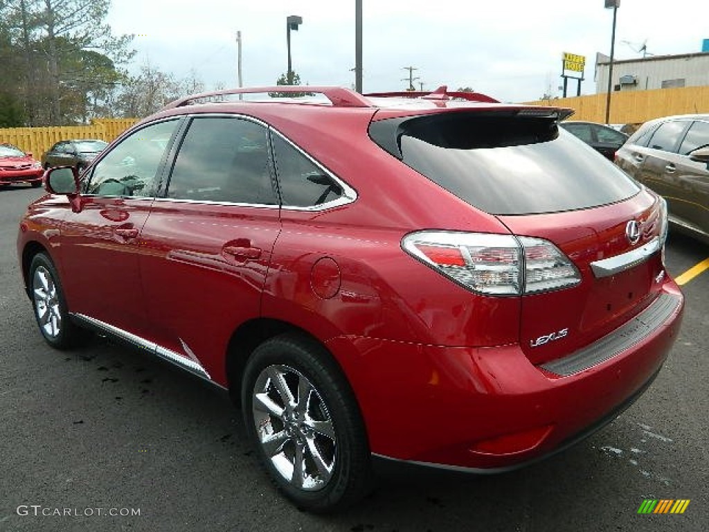 2010 RX 350 - Matador Red Mica / Black/Brown Walnut photo #15