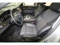 Black Nappa Leather 2010 BMW 7 Series 750Li Sedan Interior Color