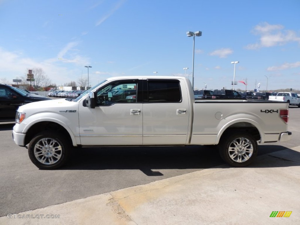 White Platinum Metallic Tri-Coat 2012 Ford F150 Platinum SuperCrew 4x4 Exterior Photo #77678530