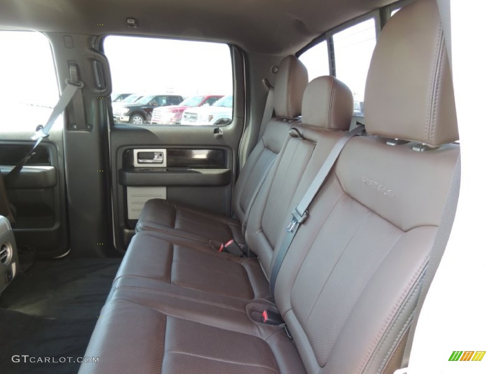 2012 Ford F150 Platinum SuperCrew 4x4 Rear Seat Photo #77678652