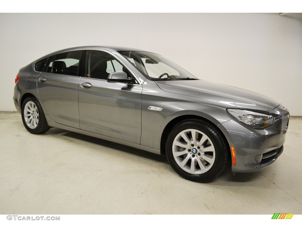 Space Gray Metallic 2011 BMW 5 Series 550i Gran Turismo Exterior Photo #77678770