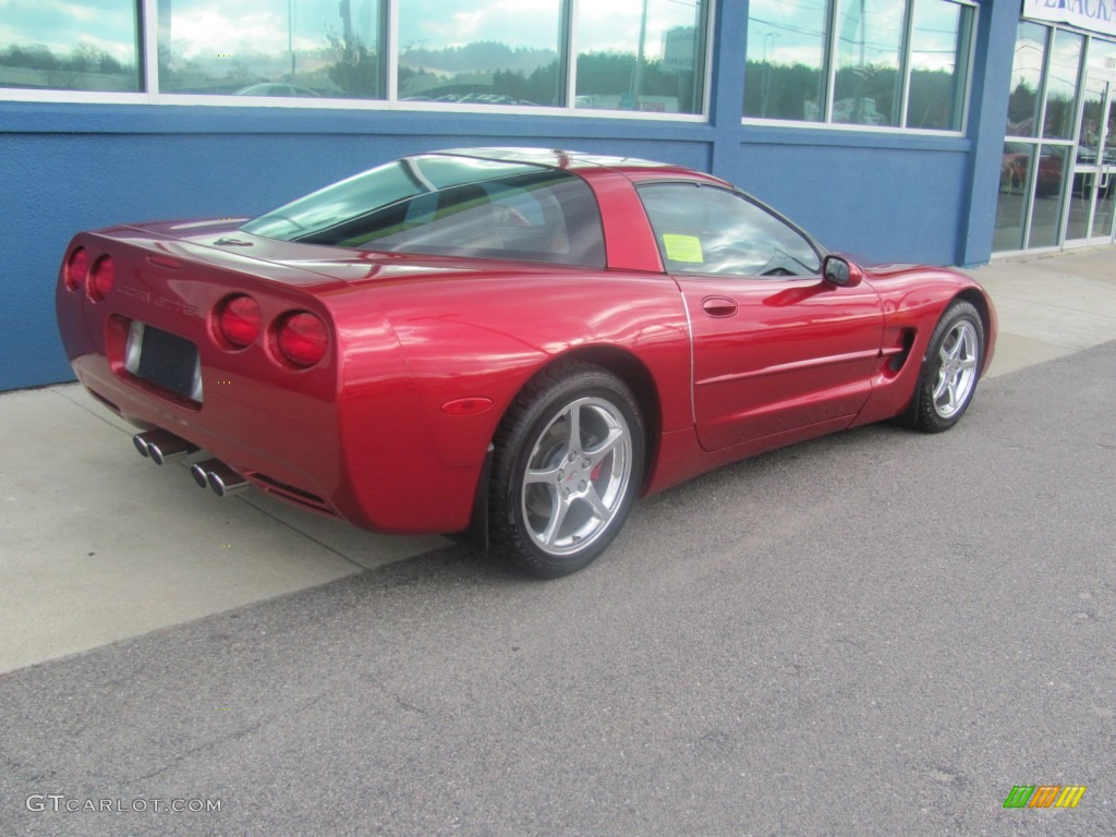 2000 Corvette Coupe - Magnetic Red Metallic / Light Oak photo #6