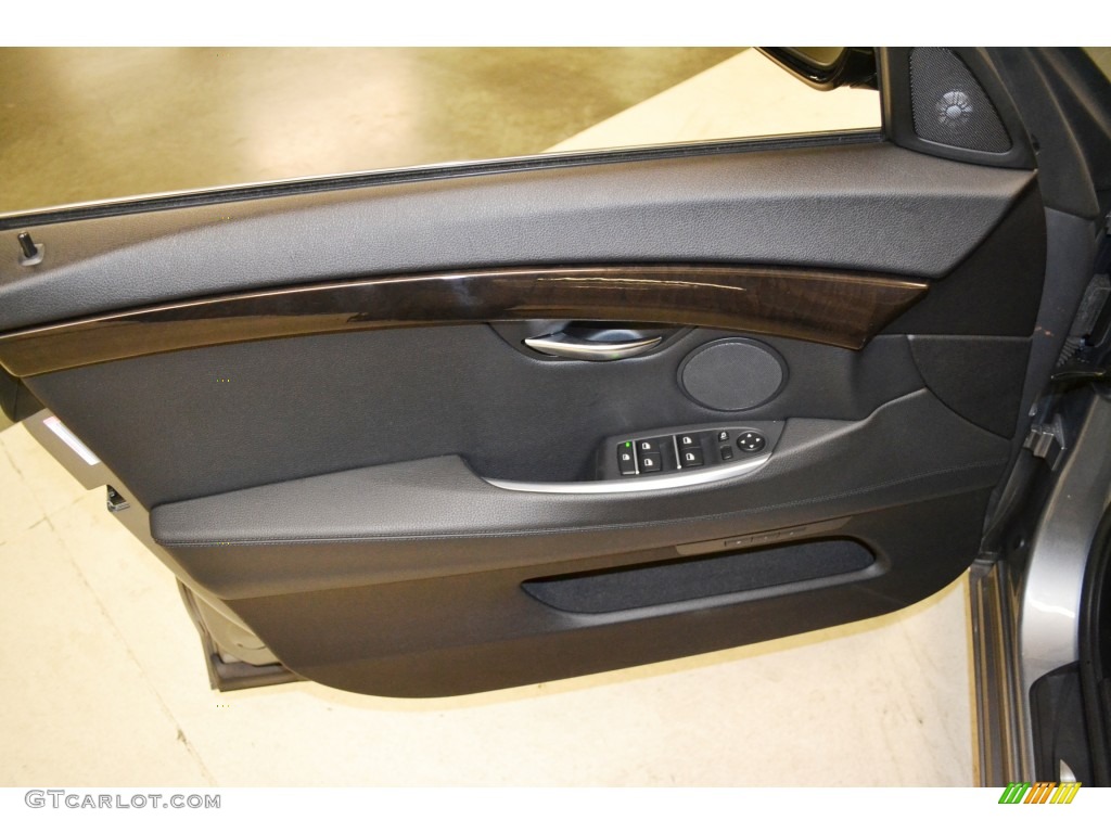 2011 BMW 5 Series 550i Gran Turismo Black Door Panel Photo #77679600